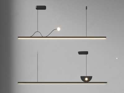 现代吊灯3D模型下载